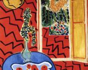 亨利 马蒂斯 : 红色的房间（蓝色桌子上的静物）